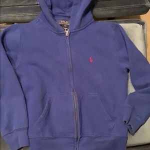 Blue polo hoodie